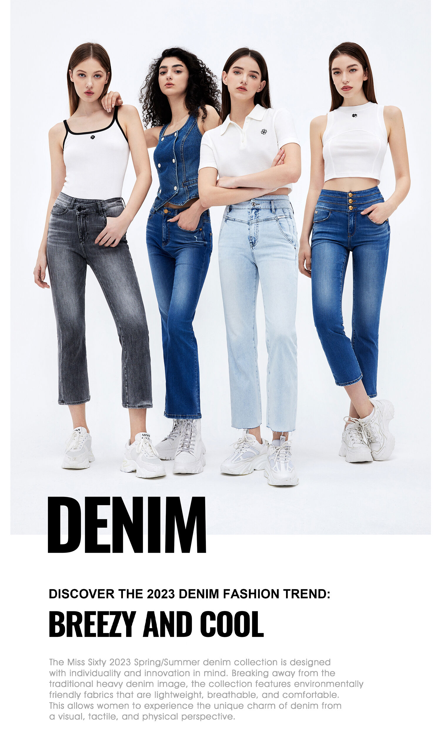 Discover the 2023 Denim Fashion Trend Breezy and Cool! Miss Sixty